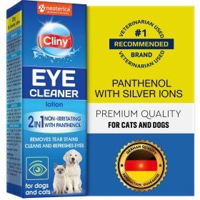 Dog Eye Wash Drops Tear Stain Remover Cleaner Eye Infection Treatment Helps Prevent Pink Eye Relief Allergies Symptoms Runny Dry Eyes Safe for Sma