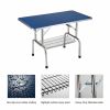 Large Grooming Table for Pet Dog and Cat with Adjustable Arm and Clamps Large Heavy Duty Animal grooming table, 42''/Blue