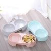 Pet Double Bowls; Food And Water Bowls; Pet Feeding Bowl For Indoor Dog Assorted Varieties