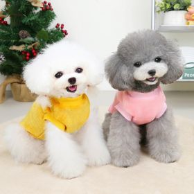 Pet Sweater For Small & Medium Dogs; Warm Dog Sweater With Bear Pattern; Plush Winter Pet Apparel (Color: Sky Blue, size: L)