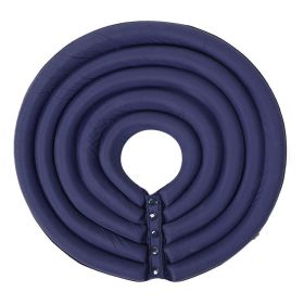 Dog Recovery Collar 8 Colors Pet Neck Cone Adjustable Easy Clean Puppy  Surgery Recovery Collar Anti-bite Cone (Color: Dark Blue, size: XS)