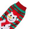 Pet Christmas Turtleneck Sweater Dog Cat Christmas Clothes Snowman Stripes Costume Winter Holiday Sweater for Small Medium Kitten Puppy Cats Dogs