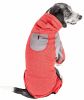 Pet Life Active 'Fur-Breeze' Heathered Performance 4-Way Stretch Two-Toned Full Bodied Hoodie