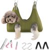 Dog Grooming Hammock Harness for Dogs & Cats with Pet Nail Clipper Trimmer