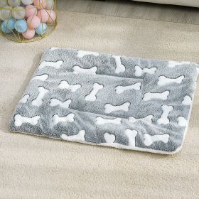 1pc Pet Bed Mat; Thickened  Dog Sleeping Pad; Warm Double-sided Blanket Kennel (size: S)