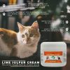 Lime Sulfur Pet Skin Cream - Pet Care and Veterinary Treatment for Itchy and Dry Skin - Safe Solution for Dog;  Cat;  Puppy;  Kitten;