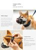 Dog Muzzle Dogs; Prevents Chewing and Biting; Basket Allows Panting and Drinking-Comfortable; Humane; Adjustable; With light reflection