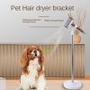 Hands Free Hair Dryer Holder; for men and pets; Hair Dryer Stand Holder; Adjustable Height; 360�� adjustable angle