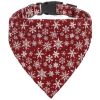 Sunflower Christmas Pet Bandana With Adjustable Buckle For Dogs And Cats