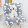 1pc Pet Bed Mat; Thickened  Dog Sleeping Pad; Warm Double-sided Blanket Kennel