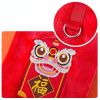 Tang Suit Pet Dog Costume; Warm Tang Costume Happy New Year sweater; chinese style dog coat