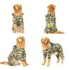 Golden hair raincoat dog Samoye medium-sized large dog border dog raincoat full package four foot pet big dog clothes