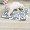 1pc Pet Bed Mat; Thickened  Dog Sleeping Pad; Warm Double-sided Blanket Kennel