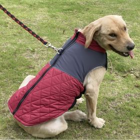 Winter Dog Coats For Small Medium Large Dogs; Waterproof Dog Jacket For Outdoor; Winter Dog Vest (Color: Red, size: L)