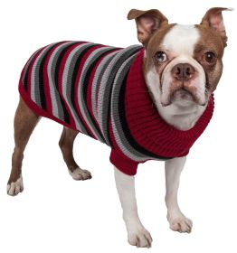 Polo-Casual Lounge Cable Knit Designer Turtle Neck Dog Sweater (size: X-Small)