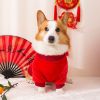 Tang Suit Pet Dog Costume; Warm Tang Costume Happy New Year sweater; chinese style dog coat