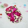 Winter Warm Pet Clothing For Small Dogs Soft Coral Vest Puppy Coat Leopard Print Dogs Costume