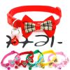 Bowknot Collars; Pet Collar With Bell & Buckle; Cute Pet Supplies For Decoration