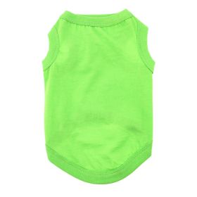 100% Cotton Dog Tanks (Color: Green Flash, size: 3X-Large)