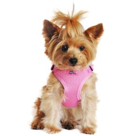 Wrap and Snap Choke Free Dog Harness (Color: Candy Pink, size: large)