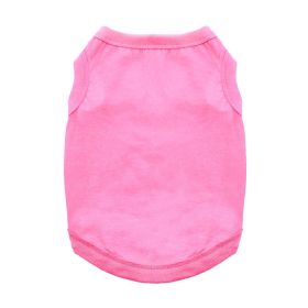 100% Cotton Dog Tanks (Color: Carnation Pink, size: medium)