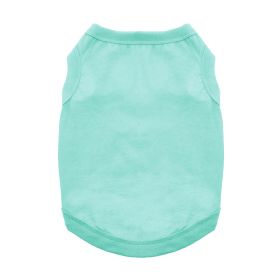 100% Cotton Dog Tanks (Color: Teal, size: small)