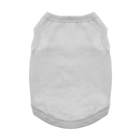 100% Cotton Dog Tanks (Color: Glacier Gray, size: medium)