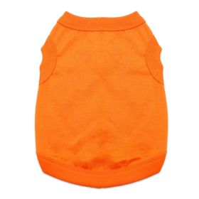 100% Cotton Dog Tanks (Color: Sunset Orange, size: medium)