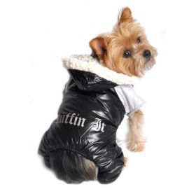 Black and Grey Ruffin It Dog Snow Suit Harness (size: X-Small)